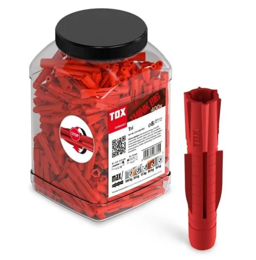 Big Pack All-purpose wall plug Tri 6x51 mm | 400 pieces