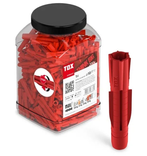 Big Pack All-purpose wall plug Tri 10x61 mm | 200 pieces