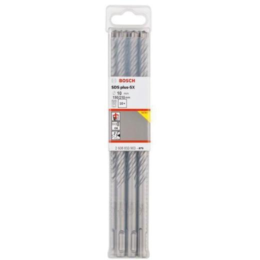 Hammerbohrer PRO SDS plus-5X - Ø 10 mm - Arbeits-L. 150 mm - Länge 210 mm SDS plus | 10 Stück