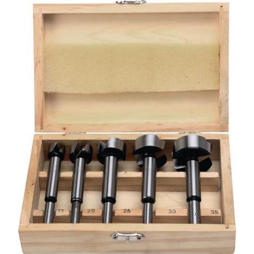 Forstnerbohrersatz 5-tlg. - Ø 15,20,25,30,35 mm TECWERK