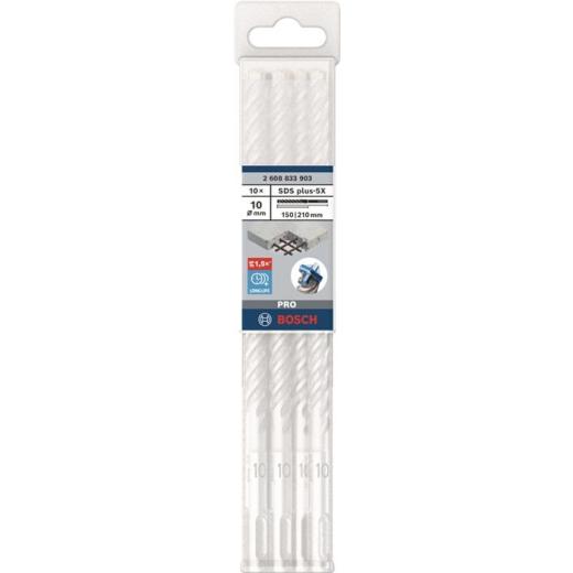 Hammerbohrer PRO SDS plus-5X - Ø 10 mm - Arbeits-L. 100 mm - Länge 160 mm SDS plus