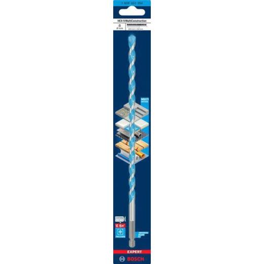 Steinbohrer Expert MultiConstruction HEX-9 - Ø 8 mm - Arbeits-L. 200 mm - Gesamt-L. 250 mm