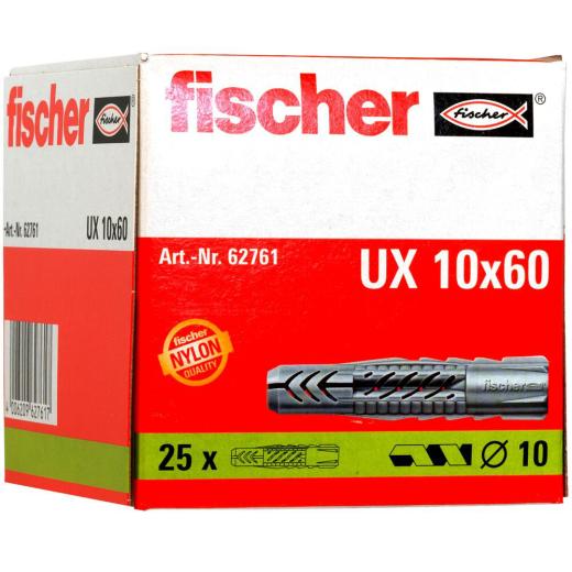 fischer Universeelplug UX 10 x 60 - 25 stuks