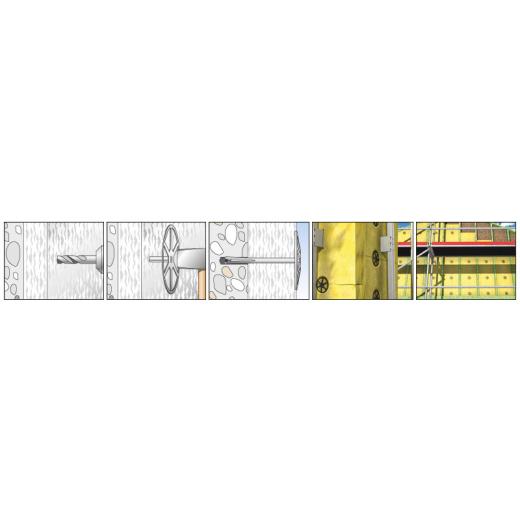 fischer Dämmstoffhalter DHK 120 - 200 Stück