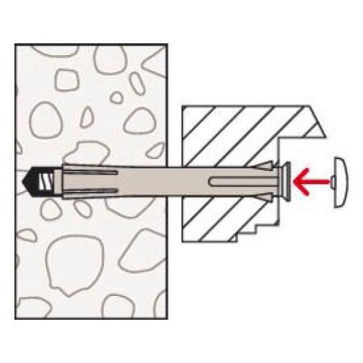 fischer | Abdeckkappe ADM 10 W weiß | 100 Stück