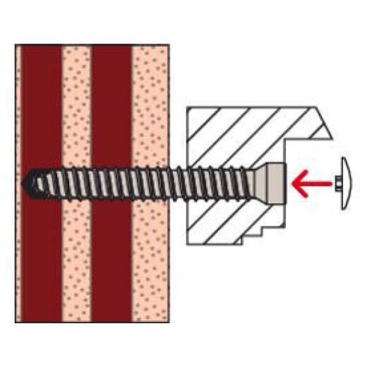 fischer - Abdeckkappe FFSZ A BR braun | 100 Stück