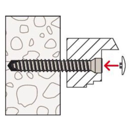 fischer - Abdeckkappe FFSZ A BR braun | 100 Stück