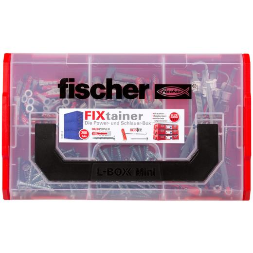 fischer FixTainer - DuoPower/DuoTec + tornillo (200 piezas)