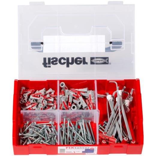 fischer FixTainer - DuoPower/DuoTec + tornillo (200 piezas)