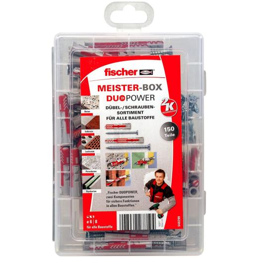 fischer Meister-Box DuoPower kurz/lang + Schraube (150 teilig)