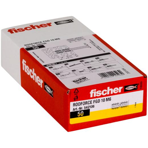fischer Gewindestangendübel RodForce FGD M6 x 35 | 50 Stück