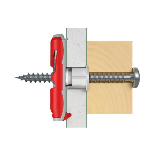 fischer DuoTec 12 S PH M con tornillos cabeza plana - 10 piezas