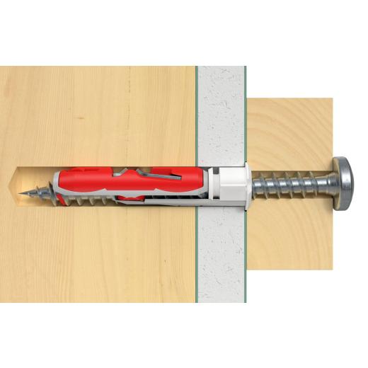 fischer DuoTec 12 S PH M con tornillos cabeza plana - 10 piezas