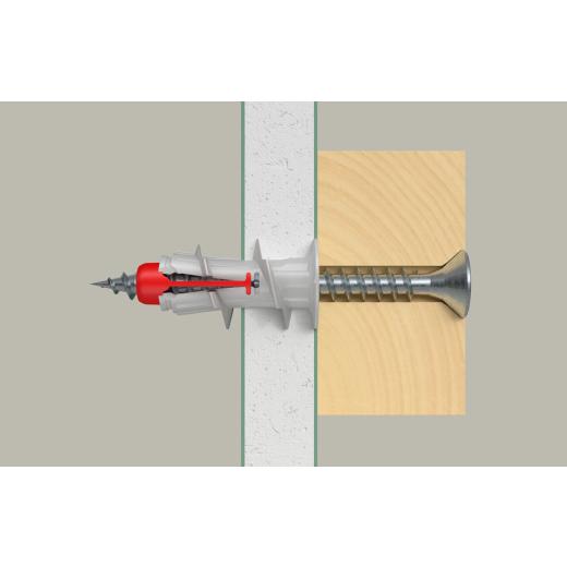 fischer - Fijación de cartón yeso DuoBlade S | 20 piezas