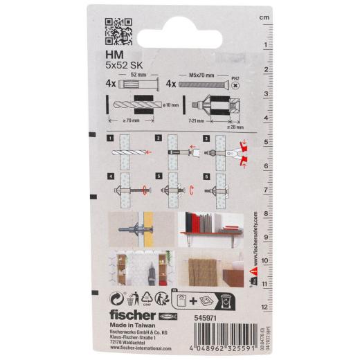Metal cavity fixing HM 5 x 52 SK K | 20 pieces