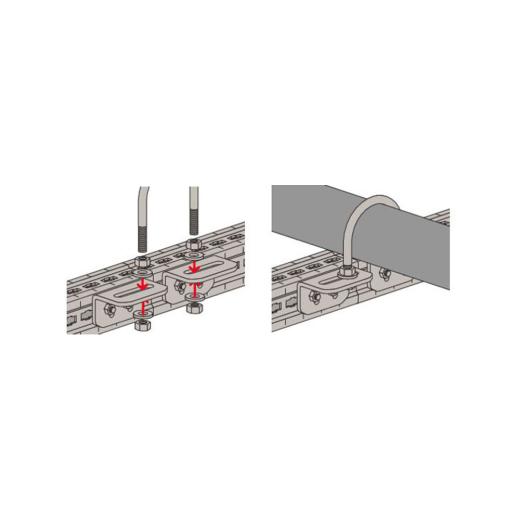 fischer Rohrbügel Massiv FMFPSU 100 | 25 Stück