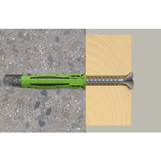 fischer Spreizdübel SX Plus Green 5 x 25 S mit Schraube - 100 Stück