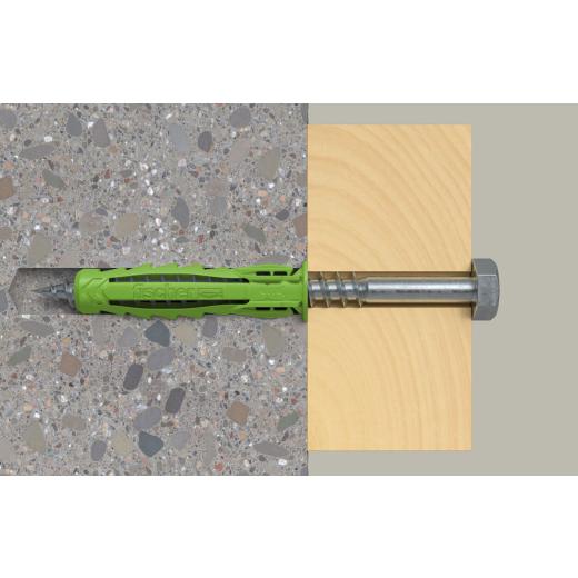 fischer Spreizdübel SX Plus Green 10 x 50 mit Schraube - 25 Stück