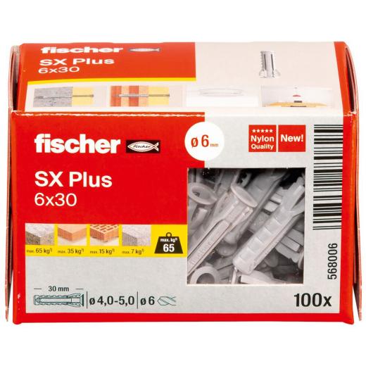 fischer Plug SX Plus 6 x 30 | 100 stuk