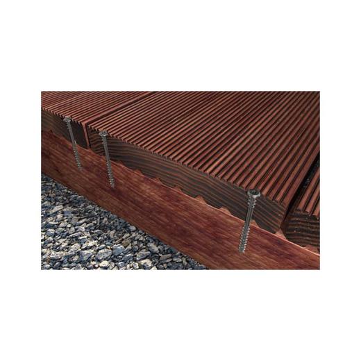 fischer Tornillos para tarimas 5,5 x 50/25, TX20, cabeza avellanada,  acero inoxidable A2 - 200 piezas