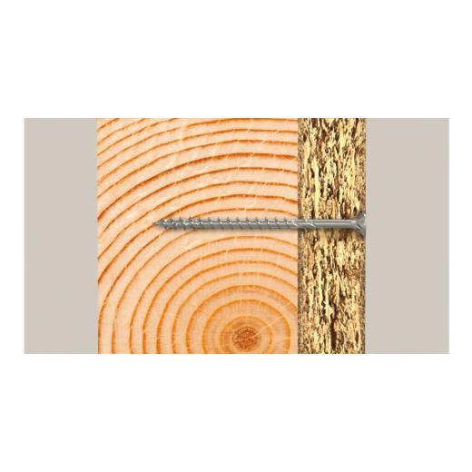 fischer Power-Fast II 4 x 70/42, TX20,tête fraisée, acier galvanisé, zingué blanc - 100 pièces