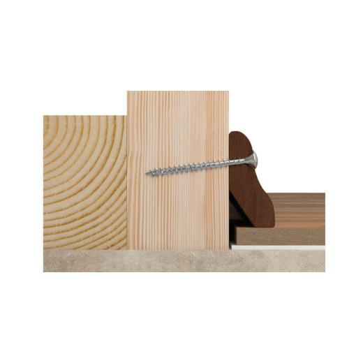 fischer Power-Fast II 4 x 40/35, PZ2, cabeza gota de sebo, acero galvanizado, pasivado en azul - 500 piezas