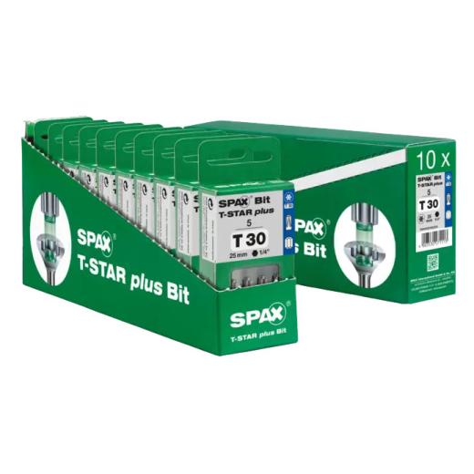 SPAX T-STAR plus bit T30, Longueur: 25 mm - 5 pièces