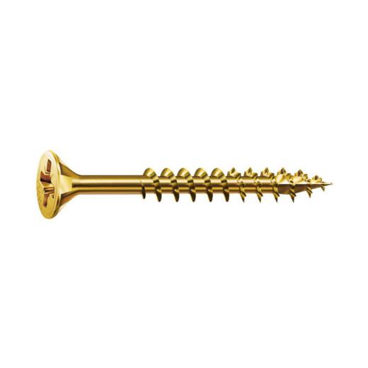 SPAX Universal screw, 4 x 60/35, flat countersunk head, cross recess Z, YELLOX (A2L) - 500 pieces