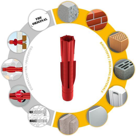 TOX Universele plug Tri 8x51 mm in ronde doos | 90 stuk