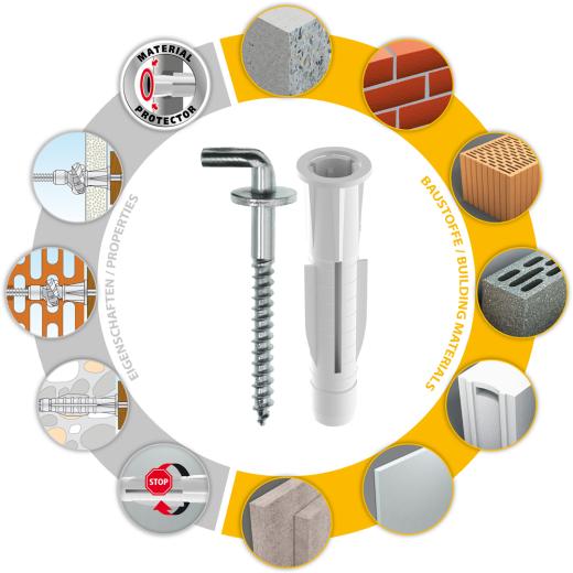 TOX Haakplug Pirat Bill-L m. universele plug Trika in ronde doos | 20 stuk