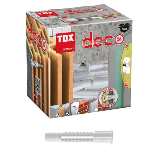 TOX cheville universelle Deco 10x66 mm | 50 pièces