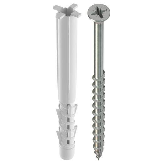 TOX Tassello universale per telaio Tetrafix XL 8x80mm + vite | 25 pezzi
