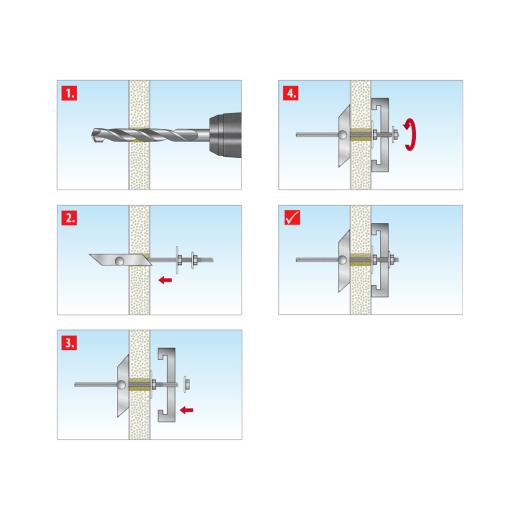 TOX cheville à bascule Spagat Pro M8 | 20 pièces