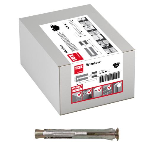 TOX Metalen kozijnplug Window 10x152 mm | 100 stuk