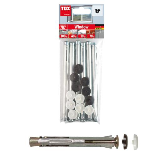 TOX Metalen kozijnplug Window 10x112 mm | 6 stuk