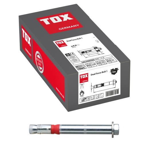TOX Lastanker Dual Force Bolt 1 12x30 mm | 50 stuk