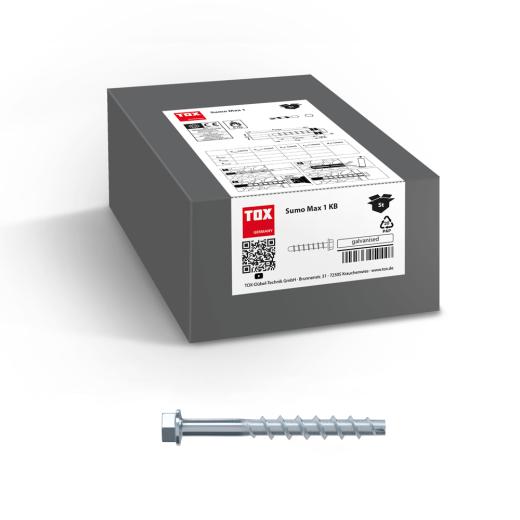 Schraubanker Sumo Max 1 10x80 KB (50 Stk.) | 50 Stück