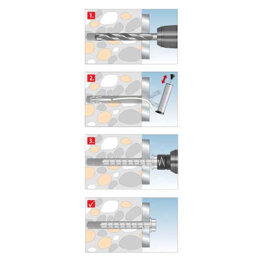 Schraubanker Sumo Max 1 10x120 KB (25 Stk.) | 25 Stück