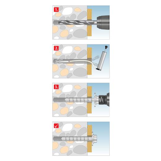 Schraubanker Sumo Max 1 KB-U M10x320 (25 Stk) | 25 Stück