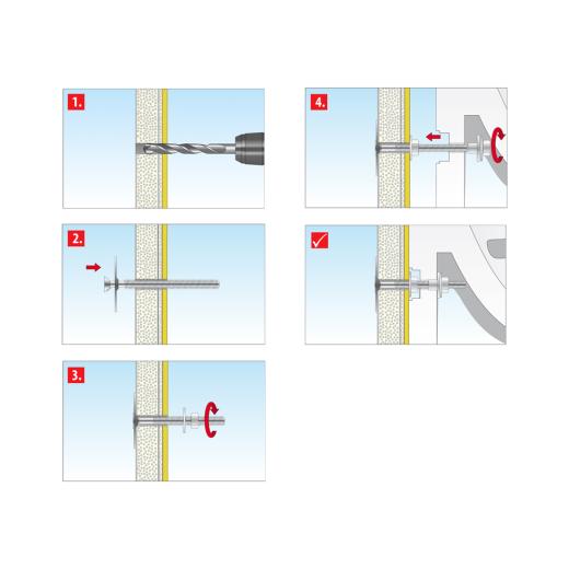 TOX Wash stand wall plug Oase Backside | 20 pieces