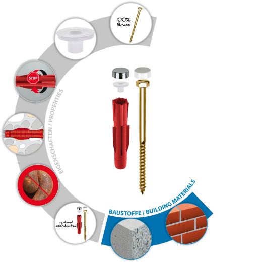 TOX Fissaggio WC Toilet Plus | 100 pezzi