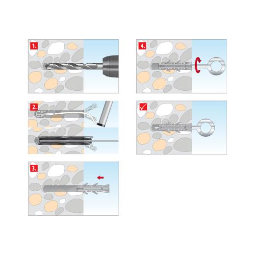 TOX Oogschroef Eye 8x80 mm | 10 stuk