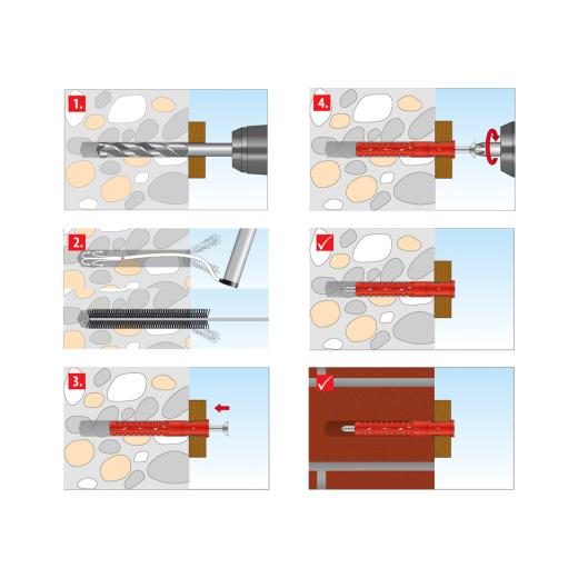 TOX Tassello per telaio facciata SK 10 x 200 mm | 25 pezzi