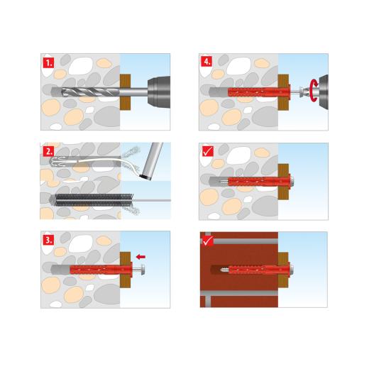TOX Frame wall plug Fassad XL 14x220 mm | 25 pieces
