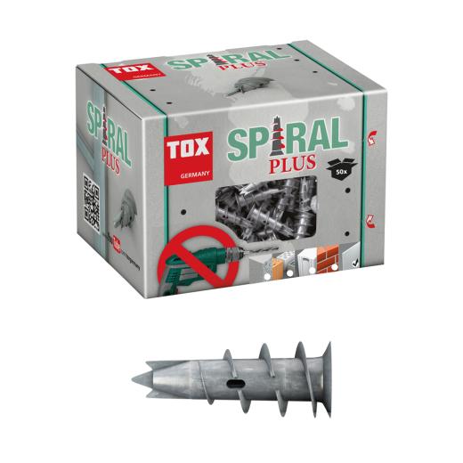 TOX Taco para cartón yeso Spiral Plus 37 | 50 piezas