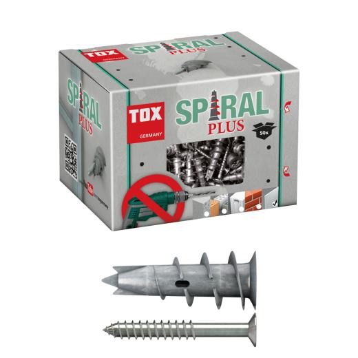 TOX Gipskartonplug Spiral Plus 37-4 + schroef | 50 stuk