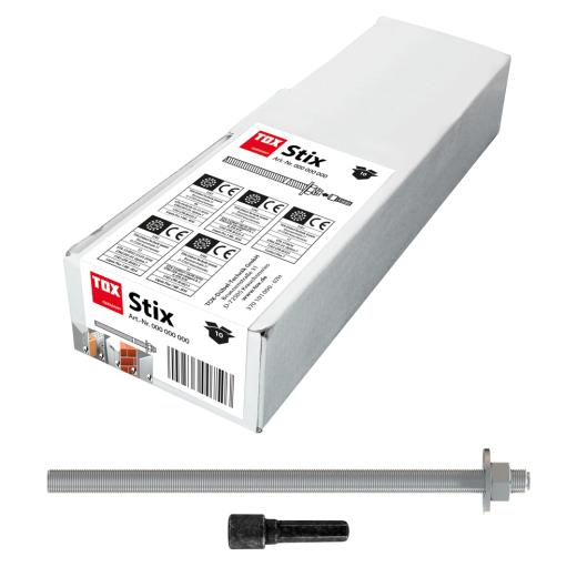 Gewindestange Stix-VZ M10x130 mm, verzinkt | 10 Stück