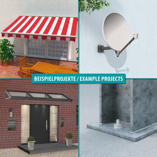 Gewindestange Stix-A4 M10x130 mm, Edelstahl A4 | 10 Stück