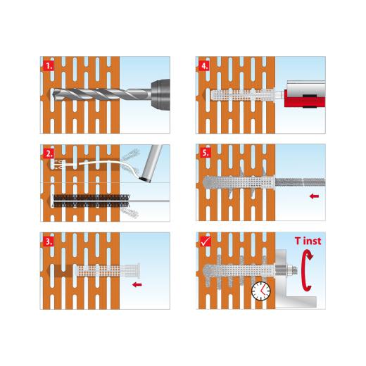 TOX Masonry set Wallix | 10 pieces