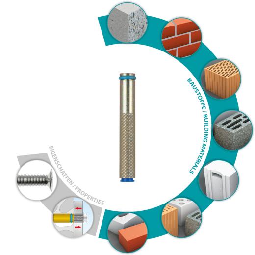 TOX Composietmortel-accessoires Liquix Impact M10x80 mm | 10 stuk